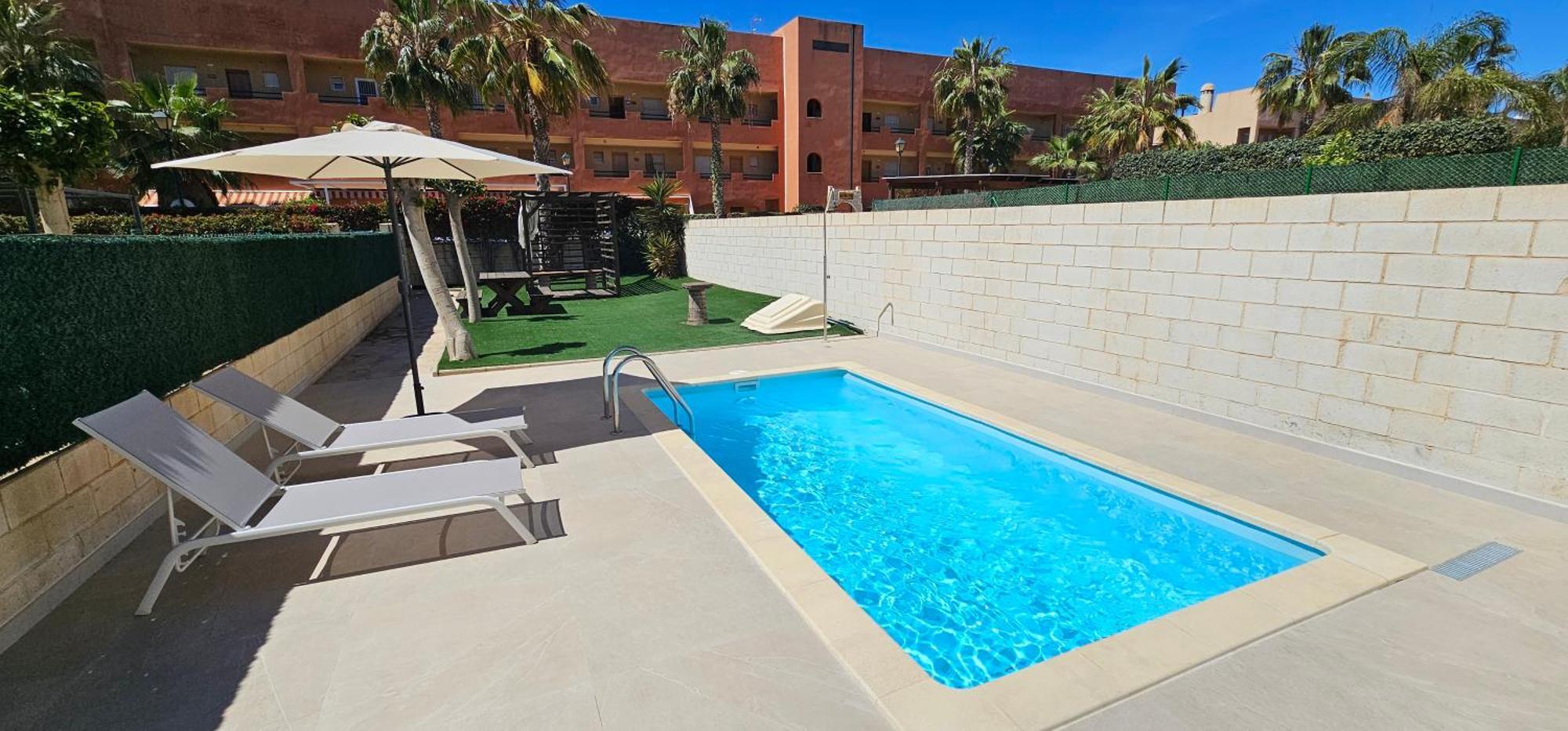 Homes Of Spain, Apartamentos Paraiso Vera Playa, Fatu Hiva, Bajo A Con Piscina Privada En Jardin Privado, Primera Linea De Playa, Wifi מראה חיצוני תמונה